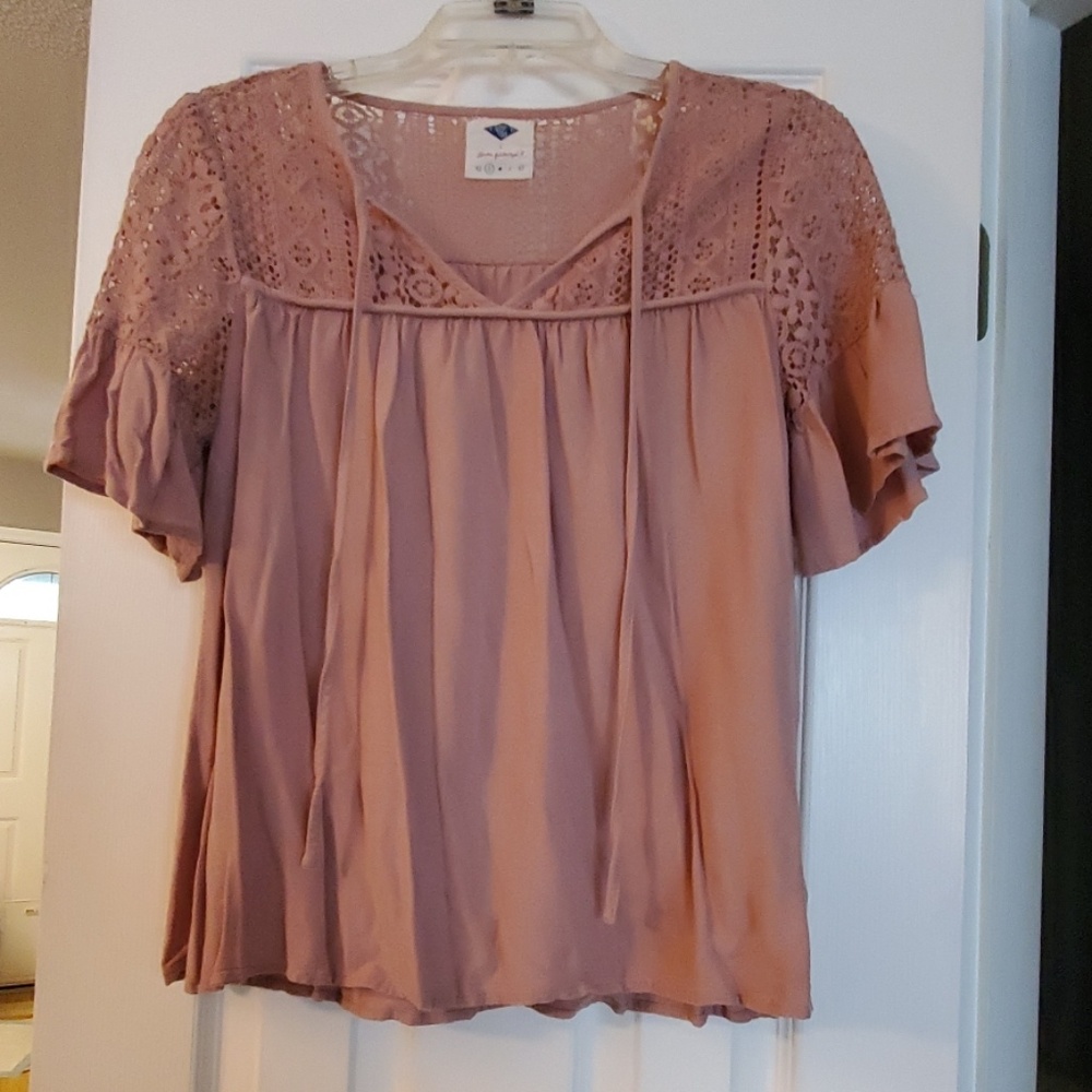 Dusty rose blouse